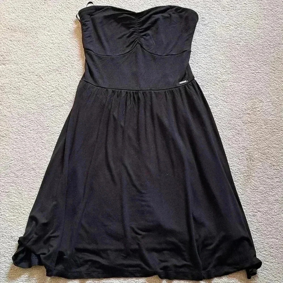 ❤️ Guess Black Strapless Dress Size Small - Picture 13 of 13